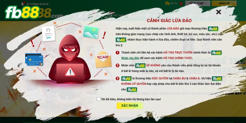 Cảnh báo Fb88 lừa đảo